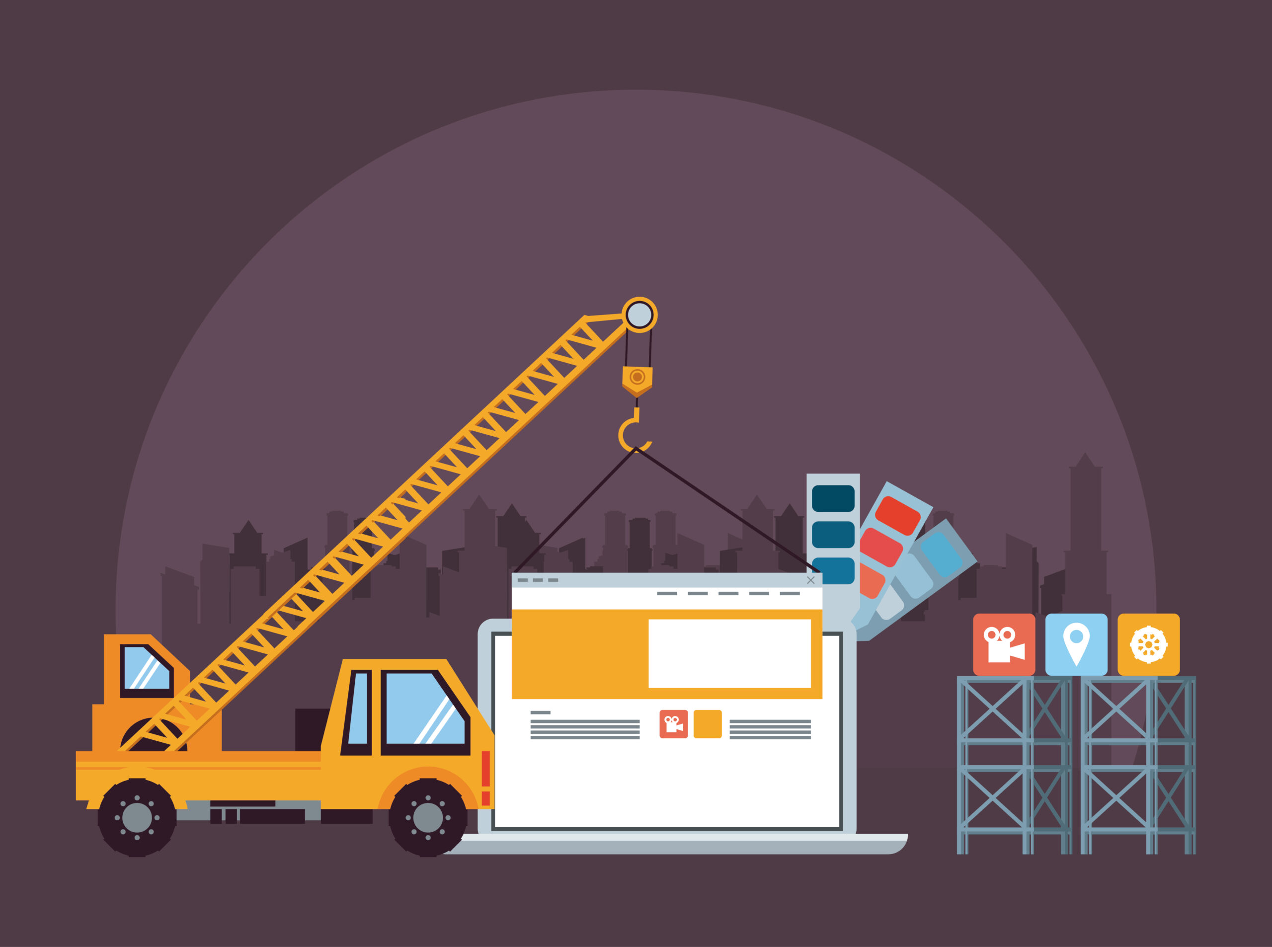 technology device laptop maintenance cartoon