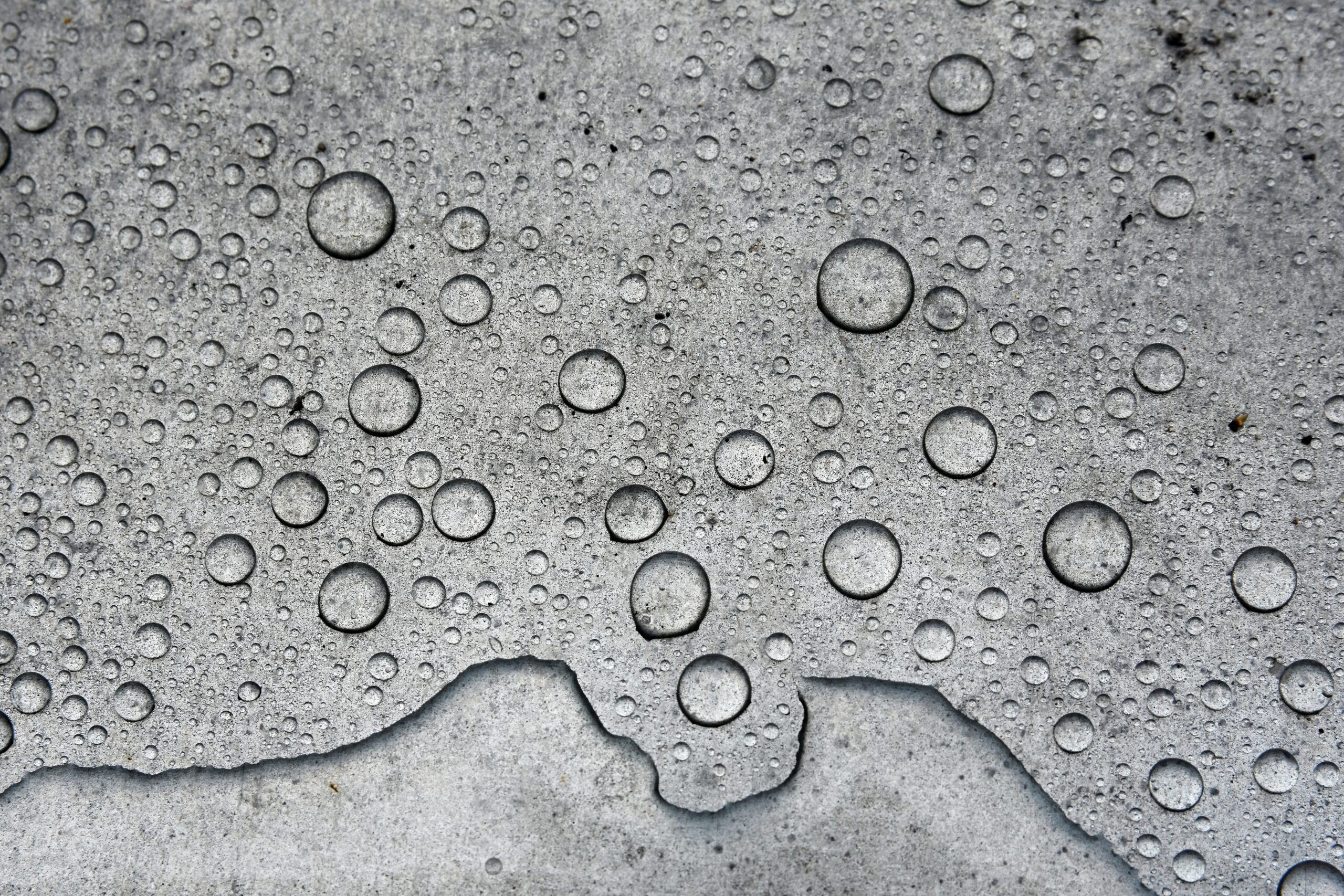 Beautiful water drops. Abstract background, macro shot.